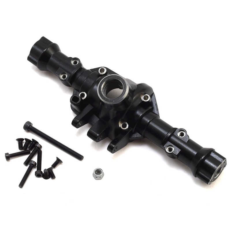YEAH RACING TRX4-046BK Traxxas TRX-4 Alloy Rear Axle Housing (Black) (Titanium Coated)