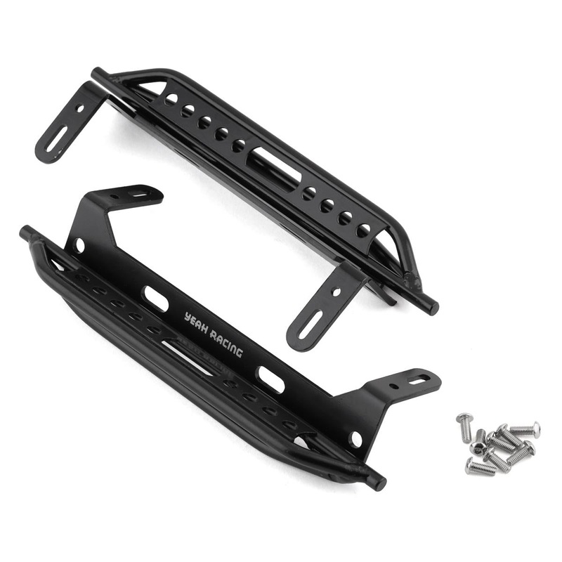 YEAH RACING TRX4-053 Traxxas TRX-4 Steel Rock Sliders (Black) (2) trx4