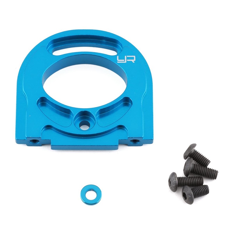 YEAH RACING TT02-013BU Tamiya TT-02 Adjustable Aluminum Motor Mount (Blue)