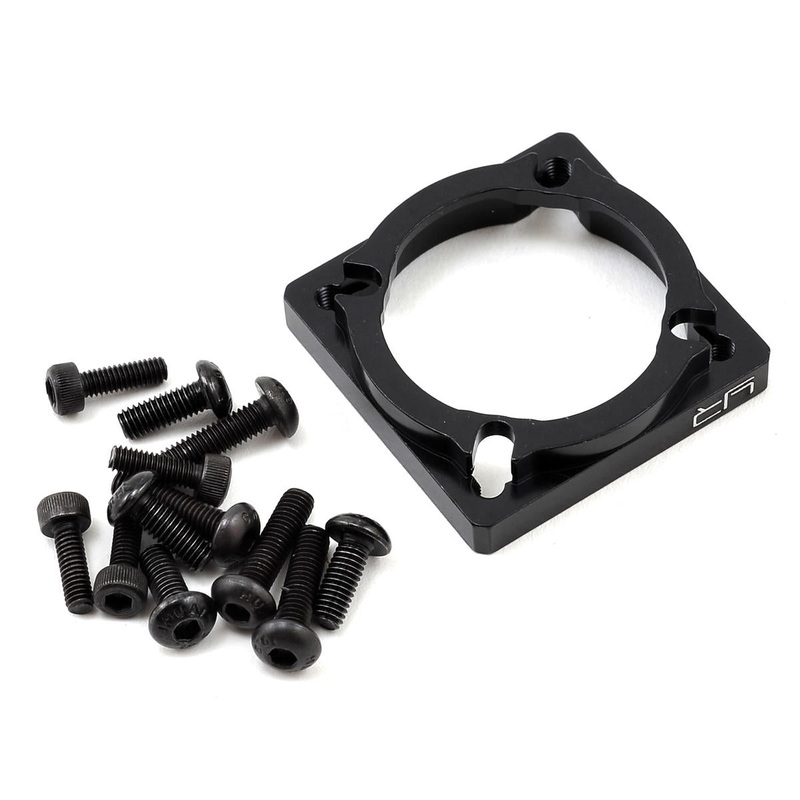 YEAH RACING YA-0200BK Arctic Aluminum Fan Adaptor (Black) (25mm to 30mm)