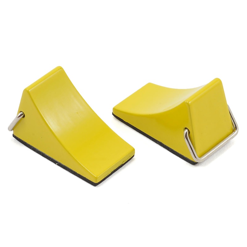 YEAH RACING YA-0383  Aluminum Tire Chocks (2)