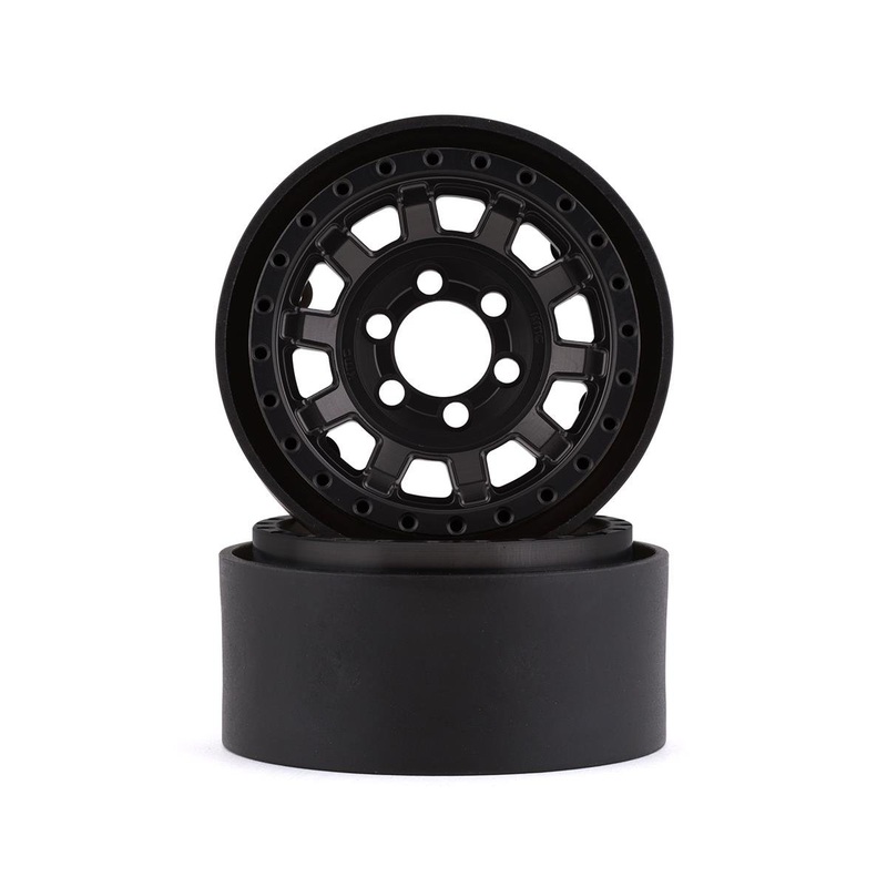 VANQUISH VPS07780 KMC 1.9 KM236 Tank 1.9 Beadlock Crawler Wheels (Black) (2)