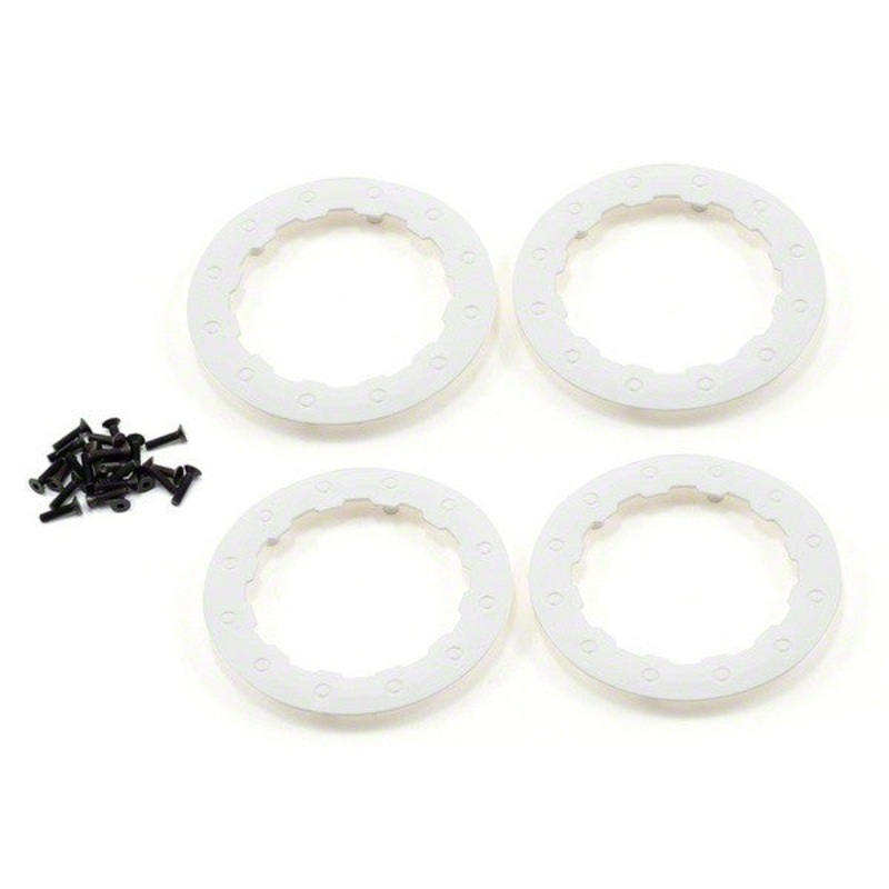 LOSI TLR7010 Beadlock Ring White w/ Screws 22SCT *DISC*
