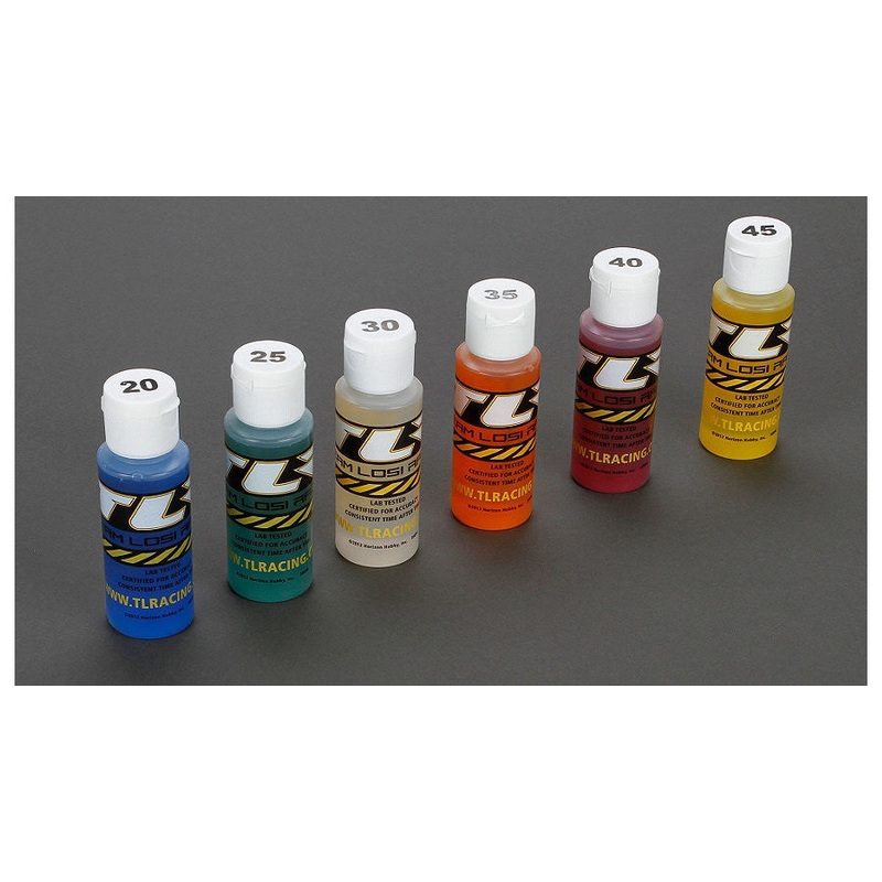 LOSI TLR74020 Shock Oil 6Pk, 20, 25, 30, 35, 40, 45 2oz