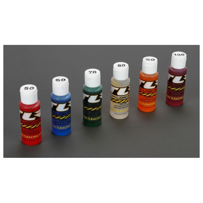 LOSI TLR74021 Shock Oil 6Pk, 50, 60, 70, 80, 90, 100 2oz