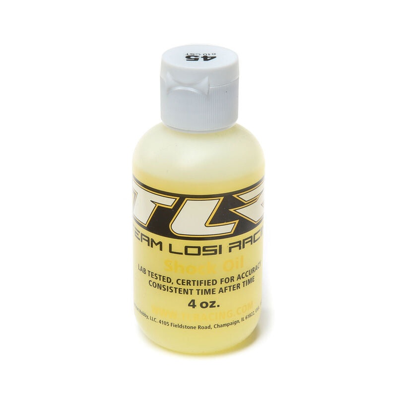 LOSI TLR74026 Silicone Shock Oil, 45wt, 4oz