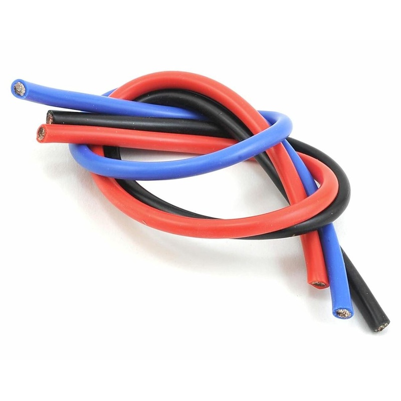 TQ WIRE TQ1103 10AWG Wire 1' (Black/Red/Blue)