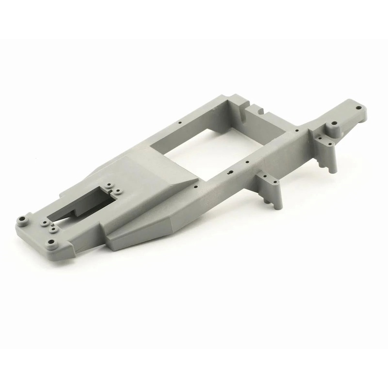 TRAXXAS 4131A Chassis backbone, plastic/ throttle servo mount (grey)