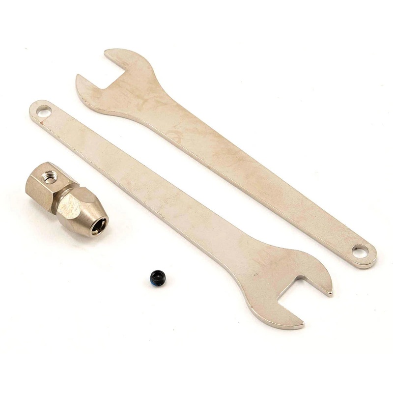 TRAXXAS 5761 Motor coupler collet style w/ GS 4x3 Set Screw w/ threadlock) (1)/ wrench, 10mm (2)