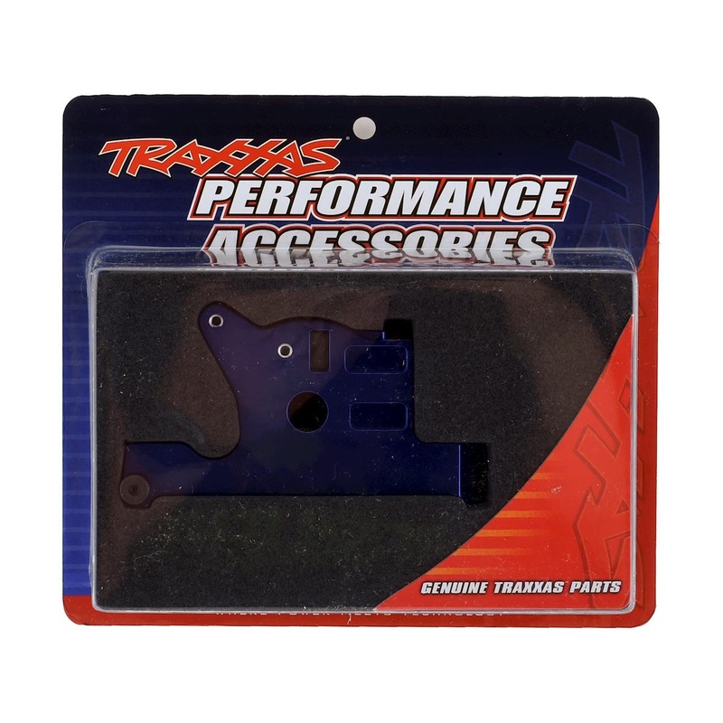 TRAXXAS 7460R Motor mount, 6061-T6 aluminum blue-anodized