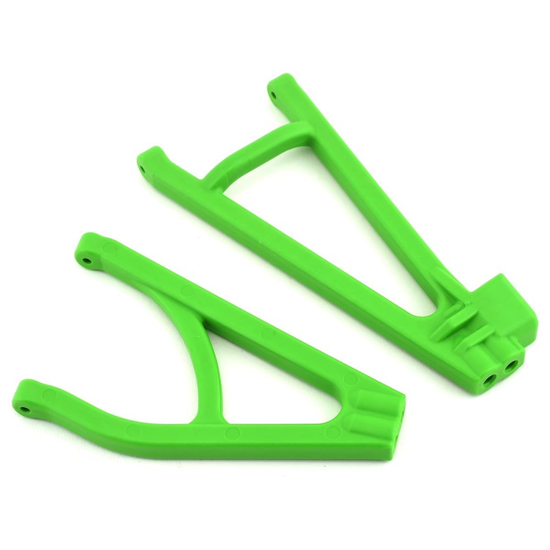 TRAXXAS 8633G Suspension arms, green, rear (right), heavy duty, adjustable wheelbase (upper (1)/ lower (1))