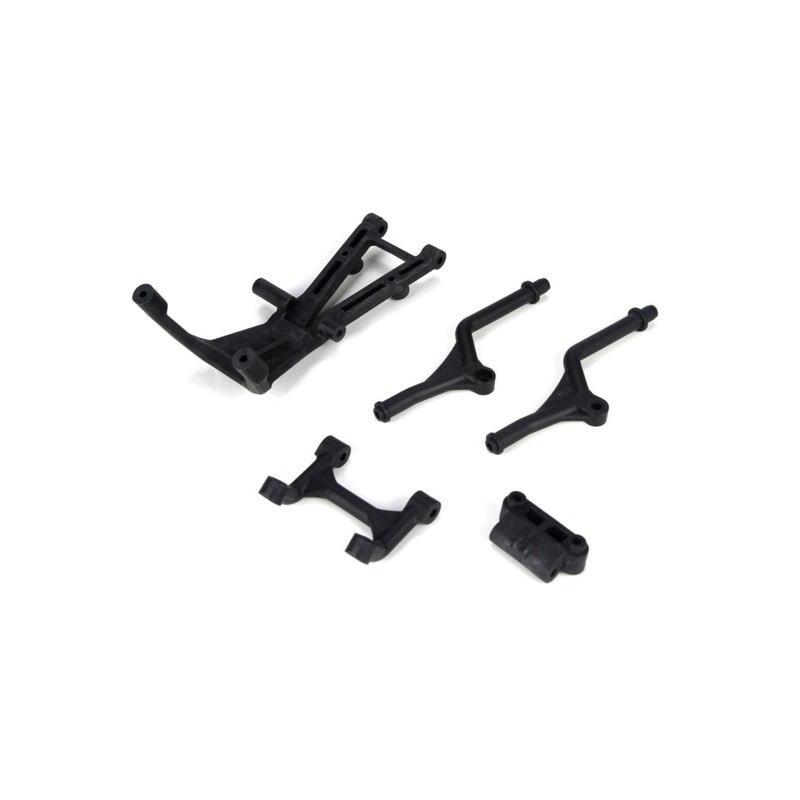 LOSI TLR4172 Rear Bumper Set & Trans Brace Mid Motor 22SCT