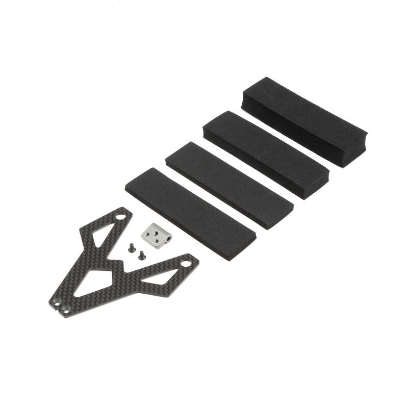 LOSI TLR331021 Battery Strap Carbon Fiber/Aluminum: 22 3.0