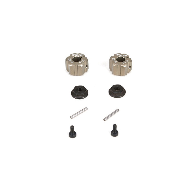 LOSI TLR332011 Rear Hex +1.5mm Width Aluminum 22-4
