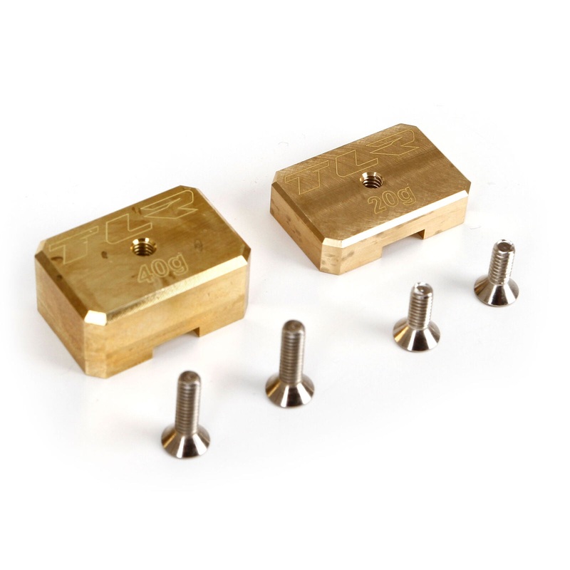 LOSI TLR341001 Brass Weight System, 20g, 40g: 8T 3.0