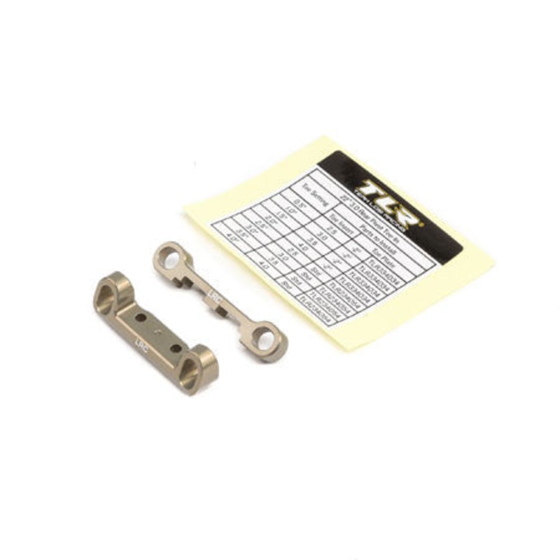 LOSI TLR234054 Rear Pivot Block Set, LRC, Aluminum: 22 3.0