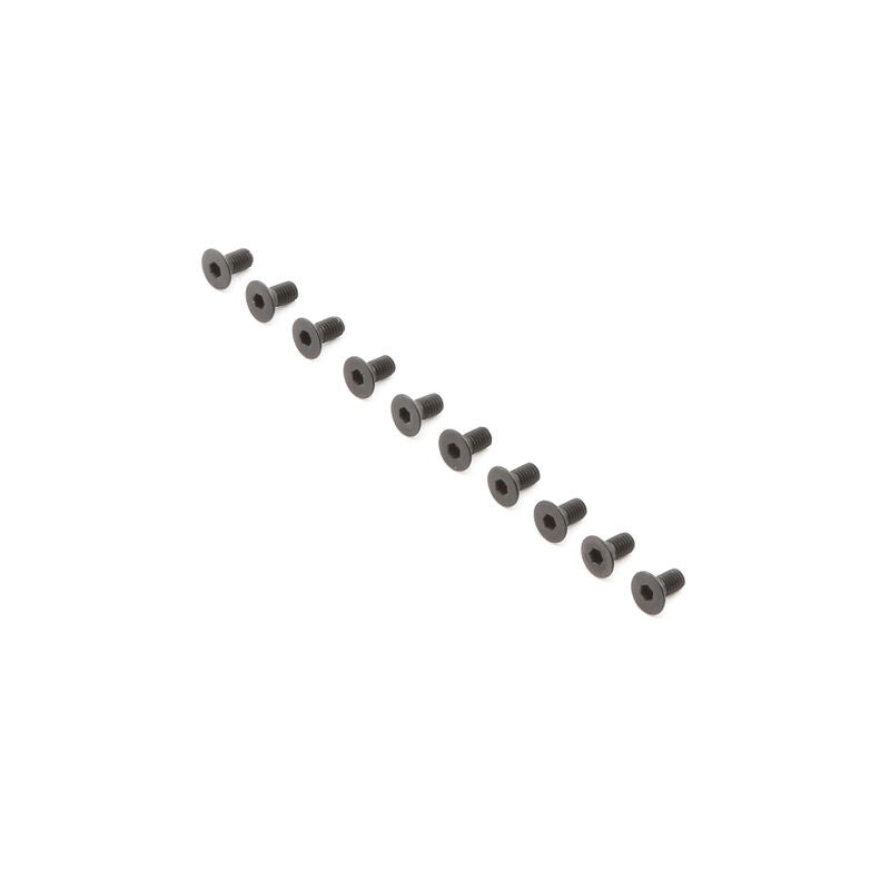 LOSI TLR235008 Flat Head Screws, M3 x 6mm (10)