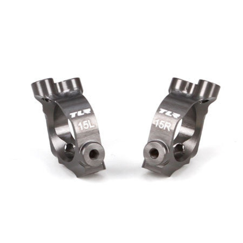 LOSI TLR234026 Castor Block Set 15 degrees Aluminum 22-4