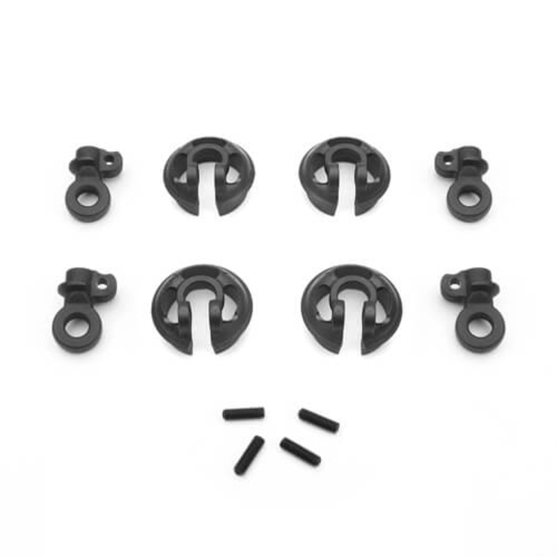 TEKNO TKR6701 Locking Shock Rod End and Spring Perch Set (13mm)