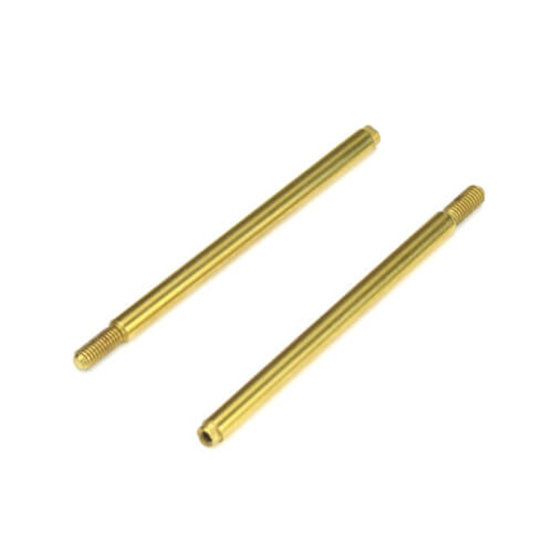 TEKNO TKR6757T Shock Shafts Rear Steel TiNi coated (2): EB410