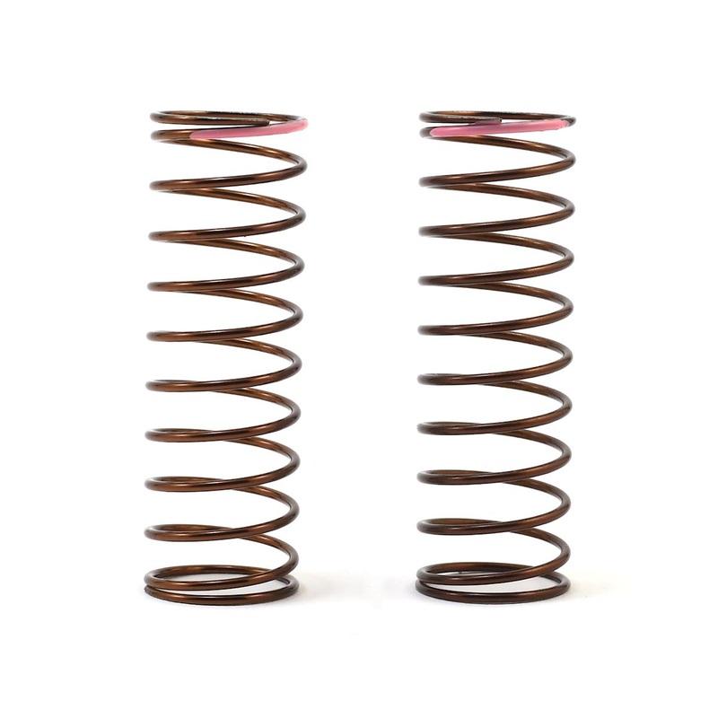 TEKNO TKR7243 Shock Spring Set rear, 1.311.25, 2.4lb/in, 63mm, pink