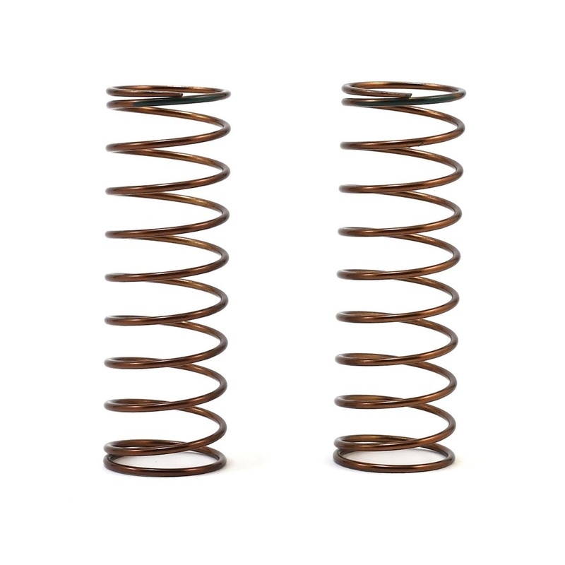 TEKNO TKR7244 63mm Rear Shock Spring Set 1.3x10.5 Green - 2.61 lb / in