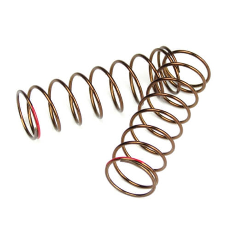 TEKNO TKR7247 63mm Rear Shock Spring Set Red - 3.22lb/in 1.3x8.875