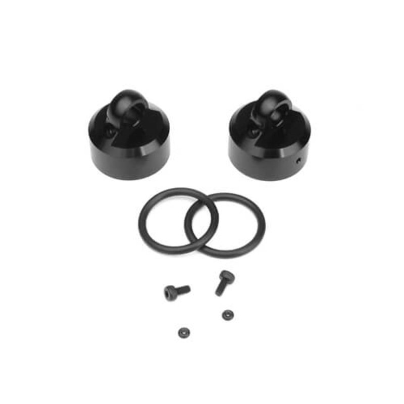 TEKNO TKR8702 Aluminum Shock Caps (2) Emulsion / Vented / Non-Vented