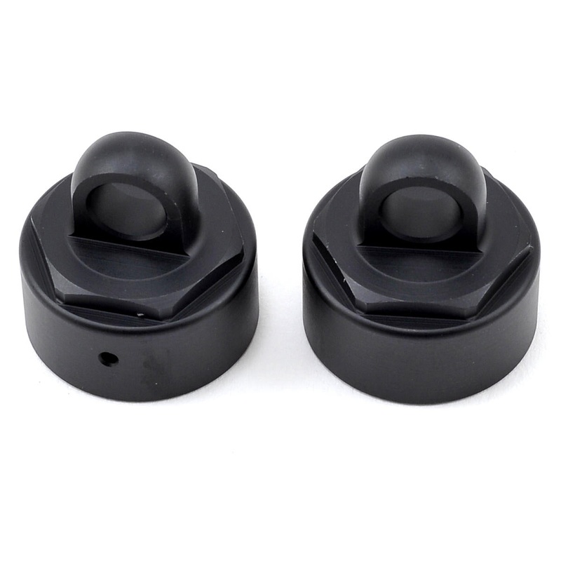 TEKNO TKR6003B Shock Caps Aluminum, Black, Non-Vented (2)