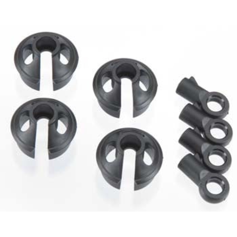 TEKNO TKR6005 Shock Rod End & Spring Cup Set Perch 6.8mm EB48,SCT410 (4)