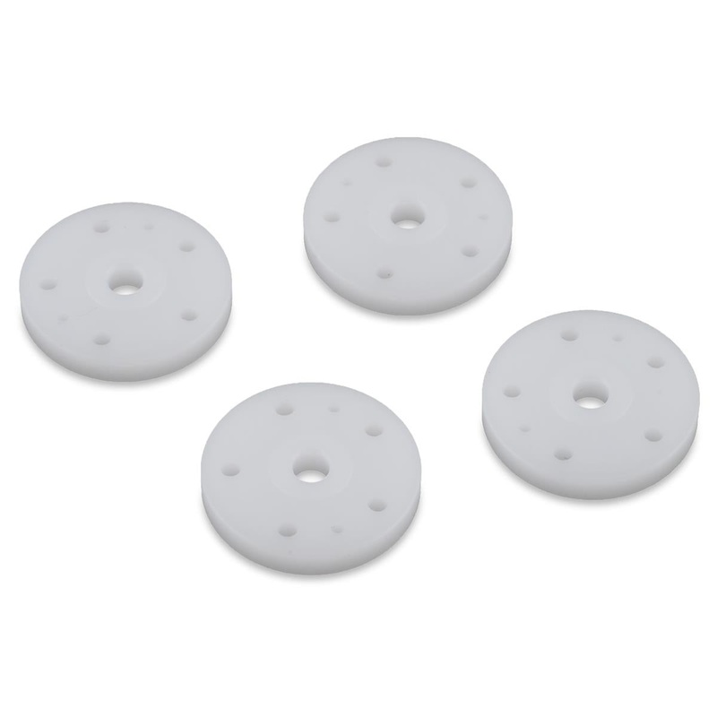 TEKNO TKR6169 CNC Flat/Flat Shock Pistons (4) (5x1.5mm/2x1.0mm)