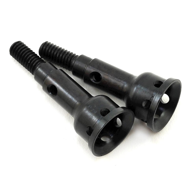TEKNO TKR6270R Stub Axles Rear Hardened Steel EB410 2pC