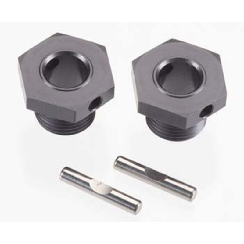 TEKNO TKR5071 Wheel Hubs 17mm Aluminum Gun Metal anodized w/pins