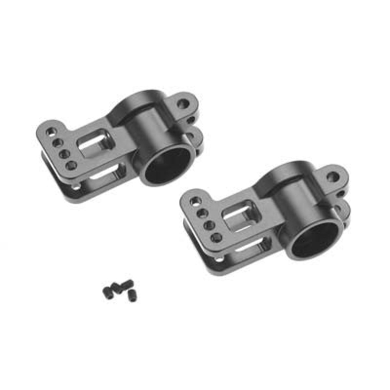 TEKNO TKR5199A Aluminum Rear Hubs Gun Metal *DISC*