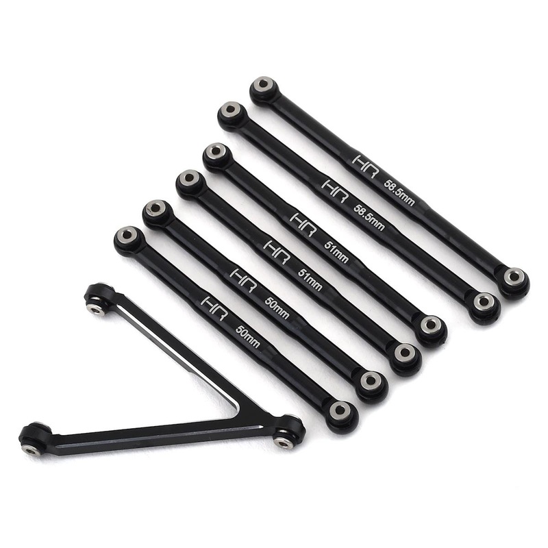 HOT RACING SXTF133J01 Aluminum Link Set for LWB, 133.7mm SCX24