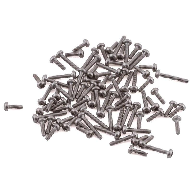 HOT RACING SXTF14SS 1.4mm Stainless Steel Full Screw Set SCX24 m1.4
