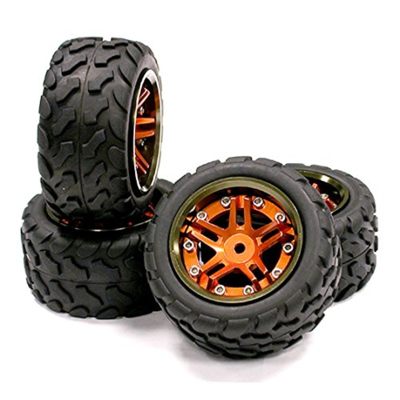 INTEGY T3528ORANGE Type II Billet Machined Wheel/Tire Set