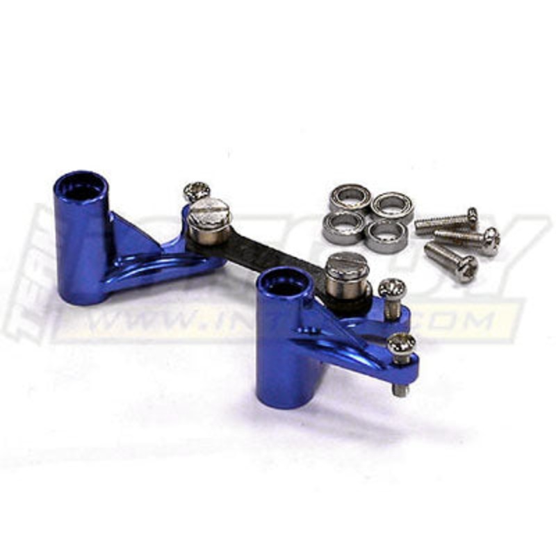 INTEGY T8051BLUE Steering Bellcrank Set Traxxas Rustler Slash 2WD