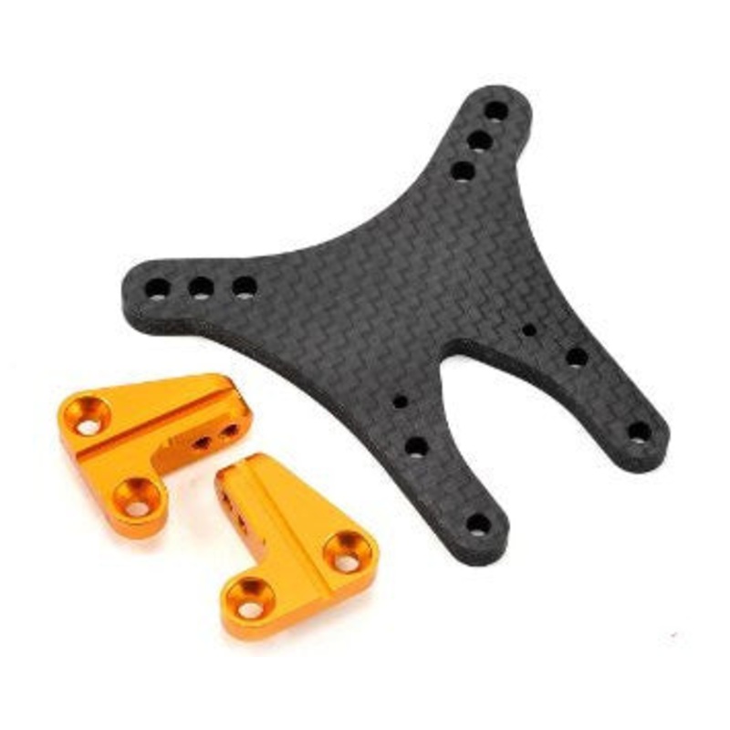 STRC STR330342FG 4mm Graphite FRont Shock Tower with Aluminium Standoff (gold) for DEX210 buggy