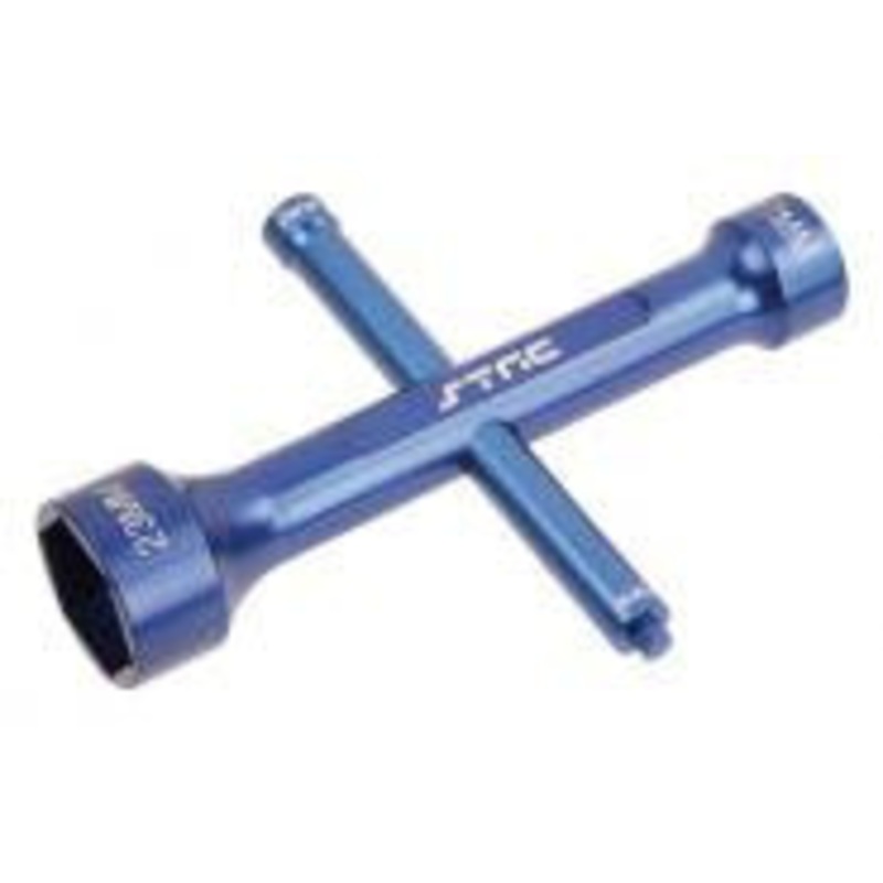 STRC STRA004B 17mm/23mm/8mm Long Neck Wheel Wrench (Blue)