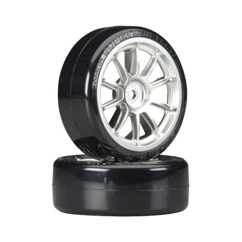 TAMIYA 54022 1/10 SD Drift Tech Tires/10-Spoke Whls 24mm
