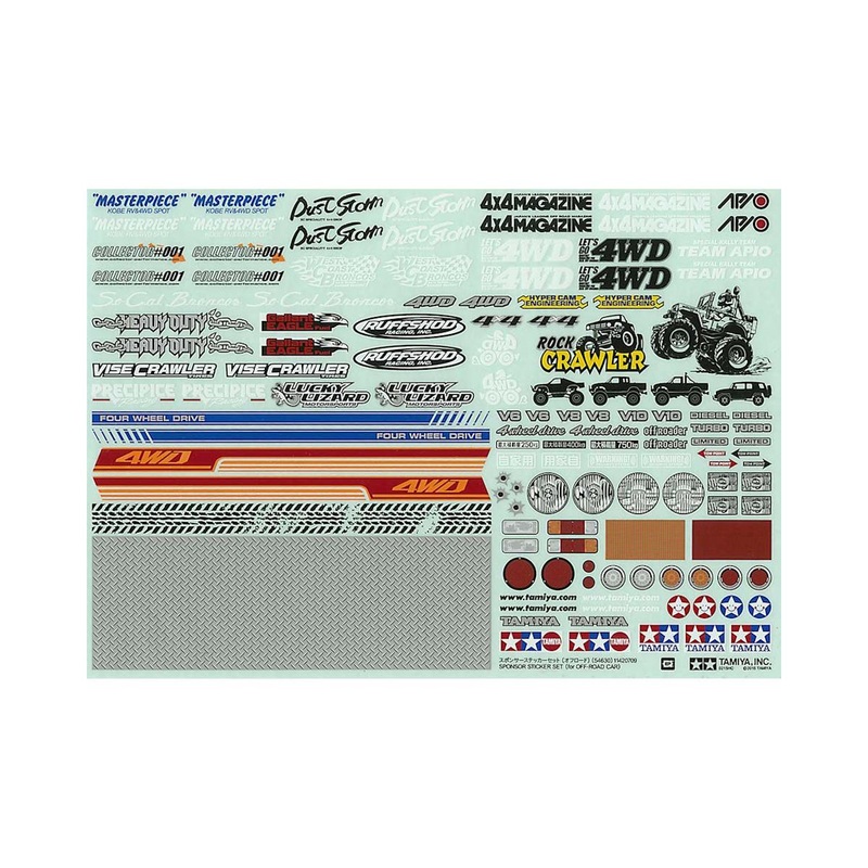 TAMIYA 54630 Sponser Sticker Set Off Road Car