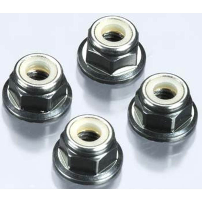 TEKNO TKR1213 M4 Locknuts Aluminum/Flanged/Serrated