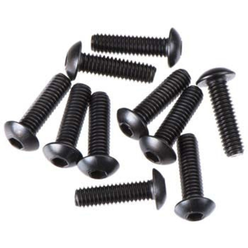 TEKNO TKR1445 M4x14mm Button Head Screws Black