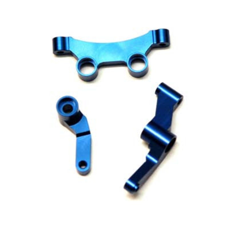 STRC STC91391B Aluminum Steering Bellcrank Set Blue B5/B5M