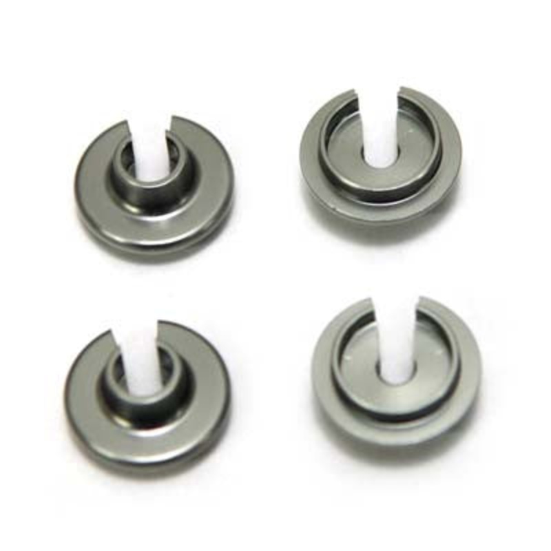 STRC STA80035CGM Aluminum Shock Spring Retainers (4) Yeti (Gun Metal)