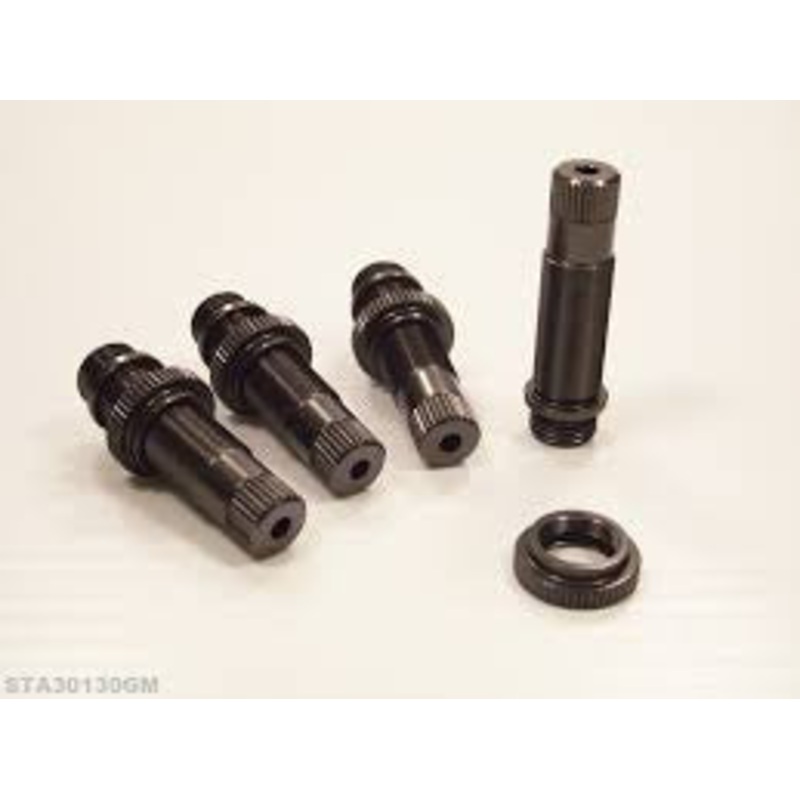 STRC STA30130GM Shock Body/Collar/Lower Cap SCX10 Gun Metal