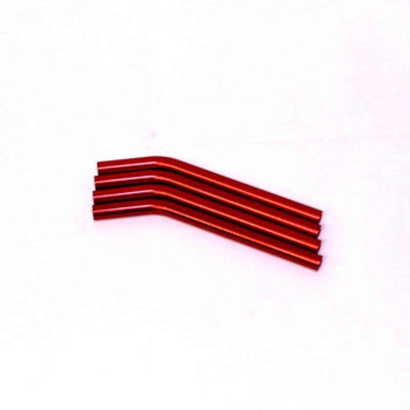 STRC STA30445R Custom Threaded 30 degree bend suspension Links (Red)