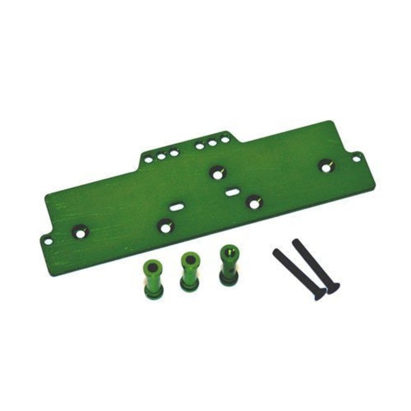 STRC STA30486G Adjustable 4 Link Front Servo/Battery Plate (Green)
