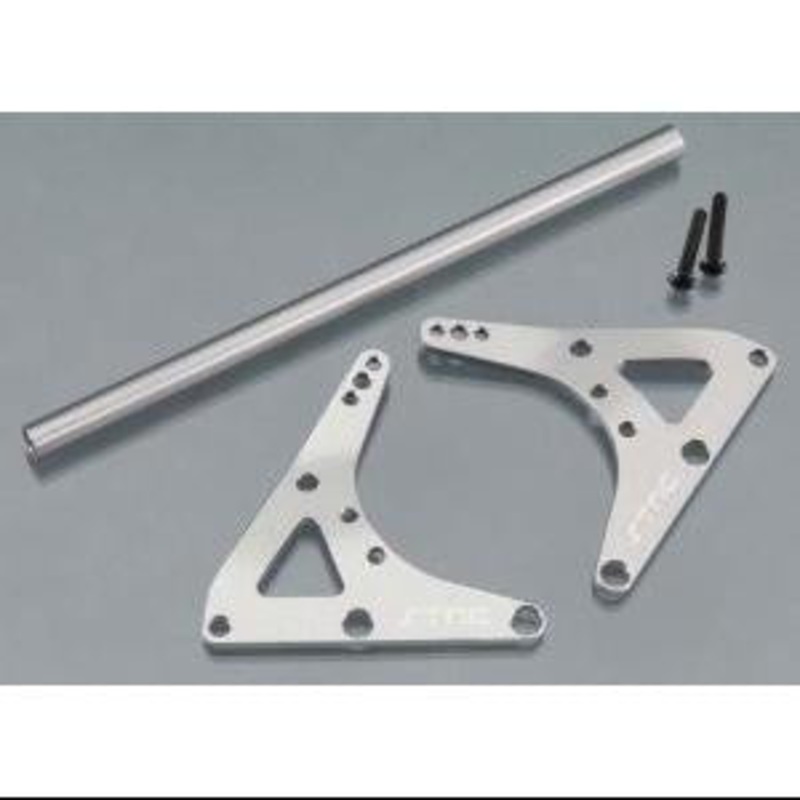 STRC STA30802GM Rear Upper Shock Bracket & Center Rollcage Stiffener Exo Buggy (Gun Metal)